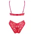 Obsessive Atenica - Rotes Kreuzträger-Dessous-Set
