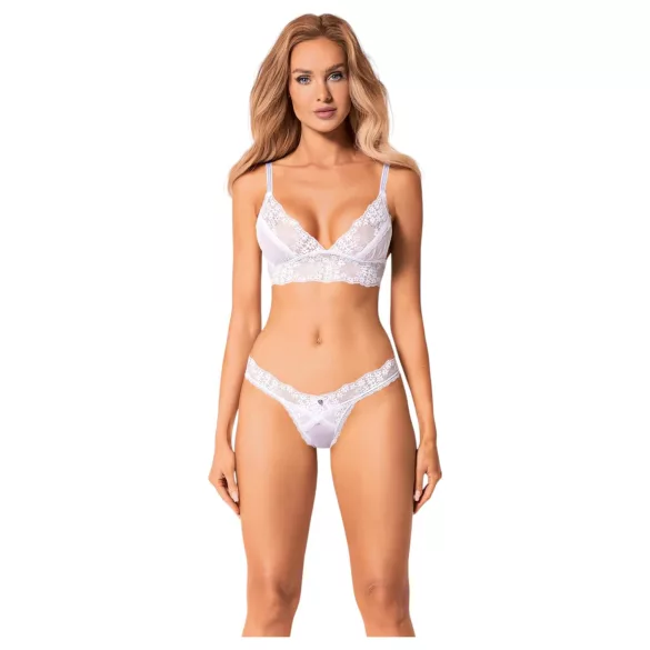 Obsessive Set Heavenly - Spitzen-BH-Set (Weiß) - M/L