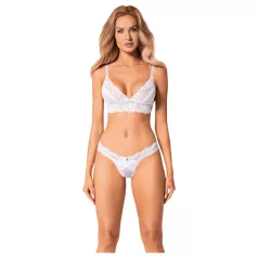 Obsessive Set Heavenly - Spitzen-BH-Set (Weiß)