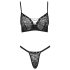 Cottelli Party - Schnürkorsett-Set (schwarz) - 80B/M