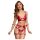 Cottelli Bondage - Glänzendes BH-Set & Handschellen (Rot) - L