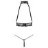 Abierta Fina - Ketten-Set mit Öffnungen (schwarz) - XL