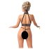 Abierta Fina - Ketten-Set mit Öffnungen (schwarz) - XL