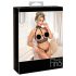 Abierta Fina - Ketten-Set mit Öffnungen (schwarz) - XL
