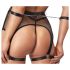 Cottelli Bondage - Transparenter Netz-Set mit Ketten (schwarz)