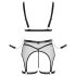 Cottelli Bondage - Transparenter Netz-Set mit Ketten (schwarz) - M