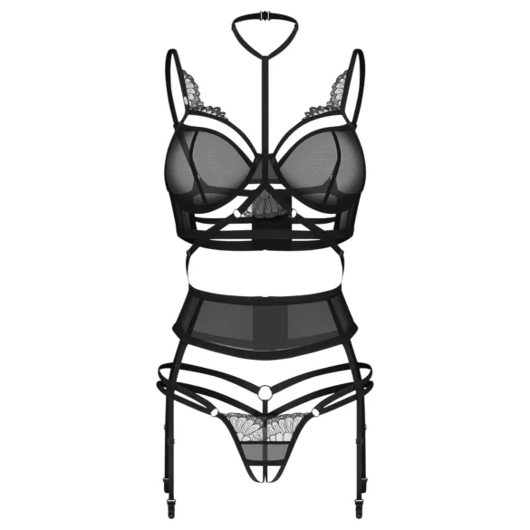 Obsessive Premisis - Dessous-Set (schwarz) - L/XL