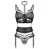 Obsessive Premisis - Dessous-Set (schwarz) - L/XL