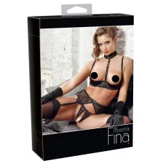 Abierta Fina - Heiße Spitze - Dessous-Trio - 80B/M