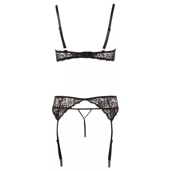 Abierta Fina - Heiße Spitze - Dessous-Trio - 80B/M