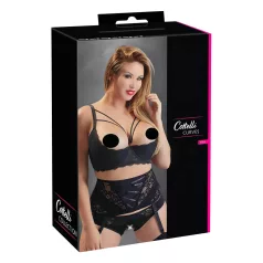 Cottelli Plus Size - Träger-BH mit Ringen (schwarz)