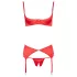Cottelli - Herz-Offene Hebe-BH-Set (Rot) - 80B/M