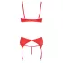 Cottelli - Herz-Offene Hebe-BH-Set (Rot) - 80B/M