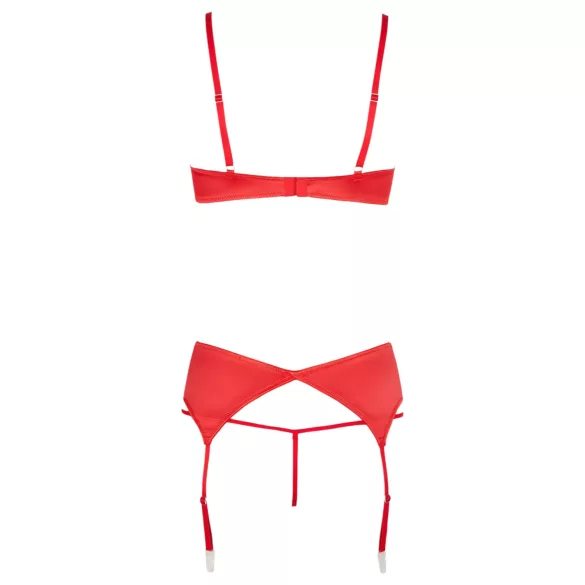 Cottelli - Herz-Offene Hebe-BH-Set (Rot) - 80C/M