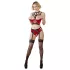 Abierta Fina - Hebe-BH-Set mit Ringen (rot) - 80B/M