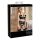 Abierta Fina - Funkelndes Spitzen-Dessous-Set (Schwarz) - 85B/L