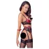 Cottelli Bondage - Mattes, Spitzen-BH-Set (Rot) - XL