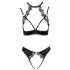 Cottelli - Spitzen-Push-Up-Set mit Halsband (schwarz) - 85B/L
