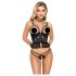 Abierta Fina - Offener String & Korsett (schwarz)