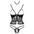 Abierta Fina - Offener String & Korsett (schwarz)