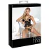 Abierta Fina - offener String und Korsett (schwarz) - M