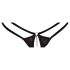 Abierta Fina - Offener String & Korsett (schwarz) - L