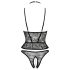Abierta Fina - Offener String & Korsett (schwarz) - L
