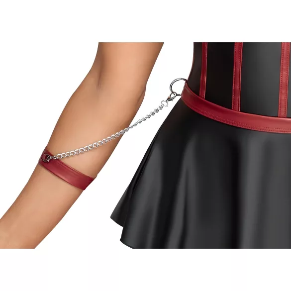 Cottelli Bondage - Glänzendes Set & Handfesseln (Schwarz) - 80B/M