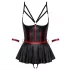 Cottelli Bondage - Glänzendes Set & Handfesseln (Schwarz) - 80B/M
