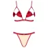 Obsessive Rubinesa - pikantes Dessous-Set (rot)