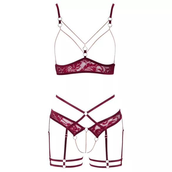 Abierta Fina - Kettenhebe-Set (Rot) - M