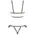 Cottelli Bondage - Glänzendes Körperharness-Bikini (Schwarz) - M
