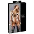 Cottelli Bondage - Glänzendes Körpergeschirr Bikini (schwarz) - L