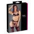 Cottelli - Offenes Spitzen-Set (schwarz)