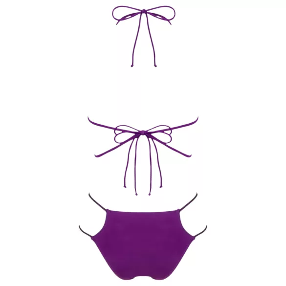 Obsessive Balitta - Glänzendes Neckholder-Bikini (Lila)