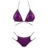 Obsessive Balitta - Glänzendes Neckholder-Bikini (Lila)