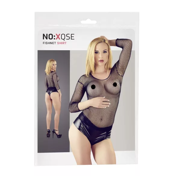 NO:XQSE - Frauen Netzoberteil - Schwarz (S-L)