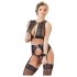 Cottelli Bondage - 4-teiliges Spitzen-Dessous-Set