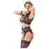 Cottelli Bondage - 4-teiliges Spitzen-Dessous-Set