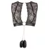 Cottelli Bondage - Spitzen‑Dessous-Set + Handschellen (4-teilig) - M