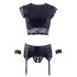 Cottelli Bondage - Dessous-Set mit Ketten (Schwarz) - XL
