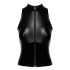 Noir - Glänzendes Zip-Top (Schwarz) - M