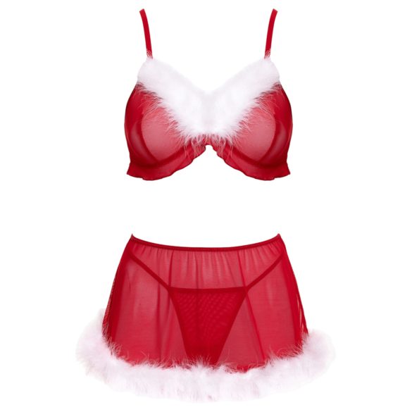 Cottelli - Weihnachts-Dessous-Set (rot)