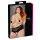 Cottelli Plus Size - Offene Spitze-Perlen-Slip (Schwarz) - 4XL