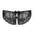 Cottelli - Spitzen-Slip mit Schleife und offenem Schritt (schwarz) - XL