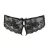Cottelli - Spitzen-Slip mit Schleife und offenem Schritt (schwarz) - XL