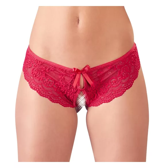 Cottelli - Damenstring offen mit Schleife (rot) - L