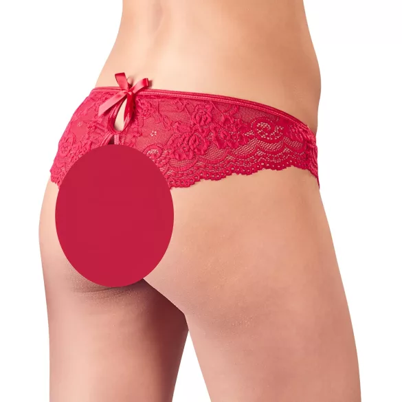 Cottelli - Damenstring offen mit Schleife (rot) - L