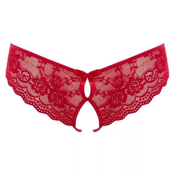 Cottelli - Damenstring offen mit Schleife (rot) - L