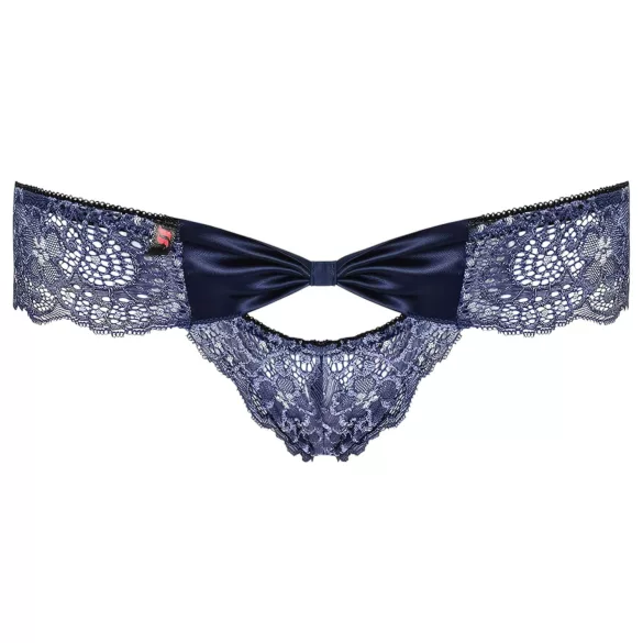 Obsessive Auroria - Schleifenverzierte Damen-Slips (Blau)